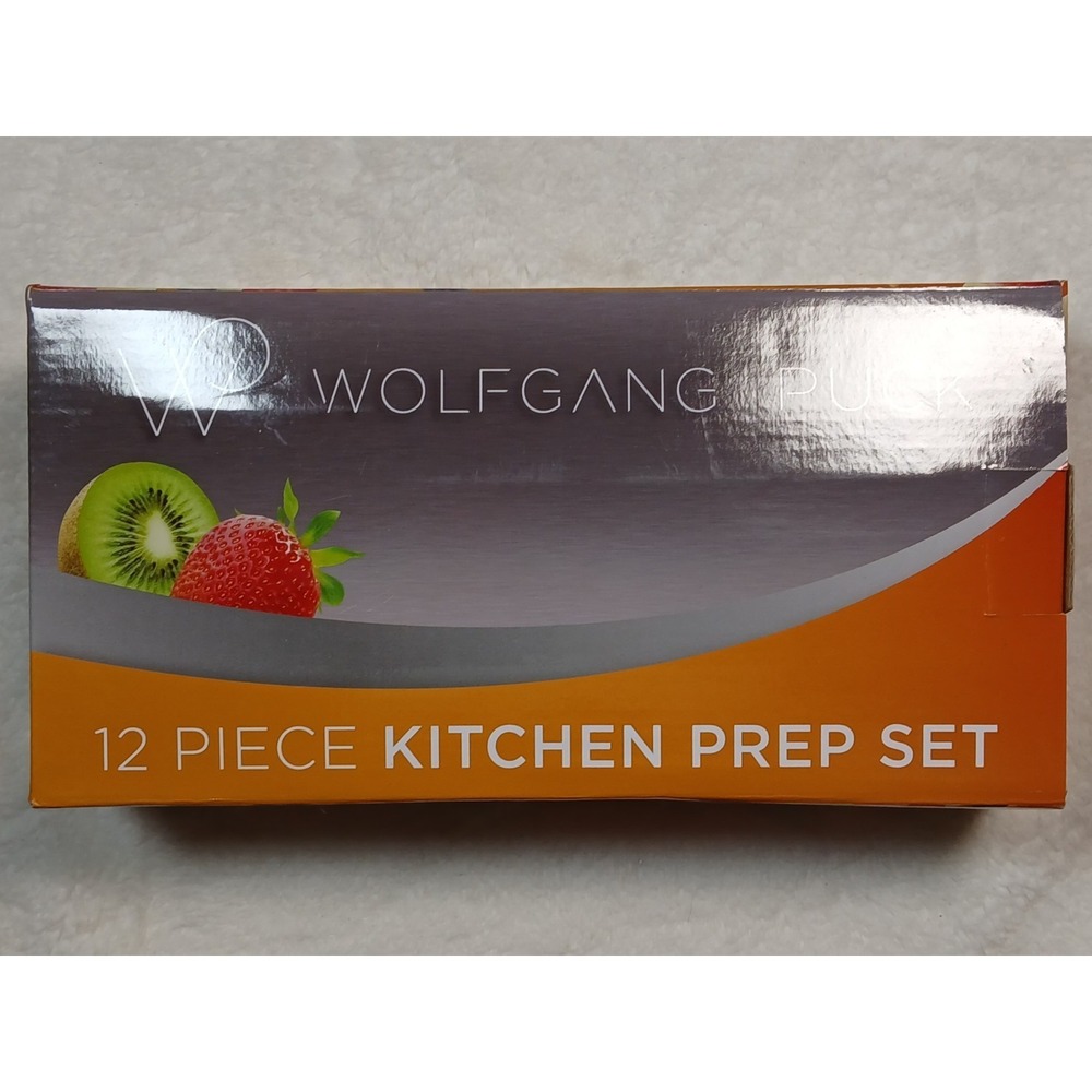 Wolfgang Puck 12 Piece Garnishing Set Multi Functional Plastic & Steel w/ Case
